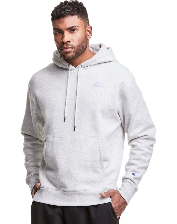 Champion Classic Fleece Embroidered Applique Logo Hoodie Heren - Grijs - Belgie 7086VERHI